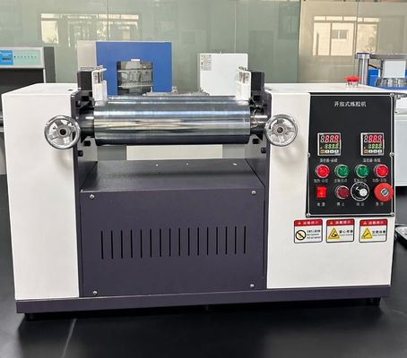 acheter Machine de mélange de caoutchouc à longue durée de vie avec rouleaux chromés polis miroir et arrêt d'urgence en cas de collision online manufacture