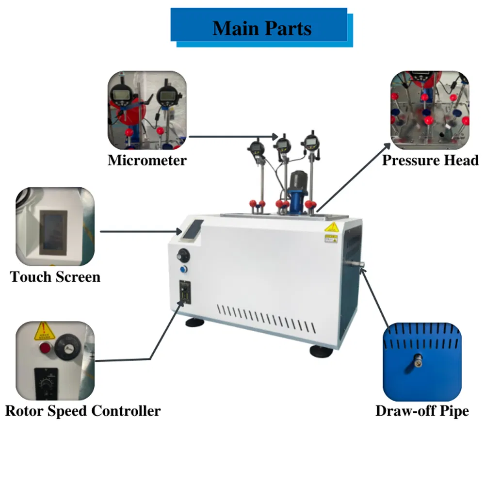 Équipement d'essai thermoplastique Vicat Testing Machine Testeurs de température au point de ramollissement 0