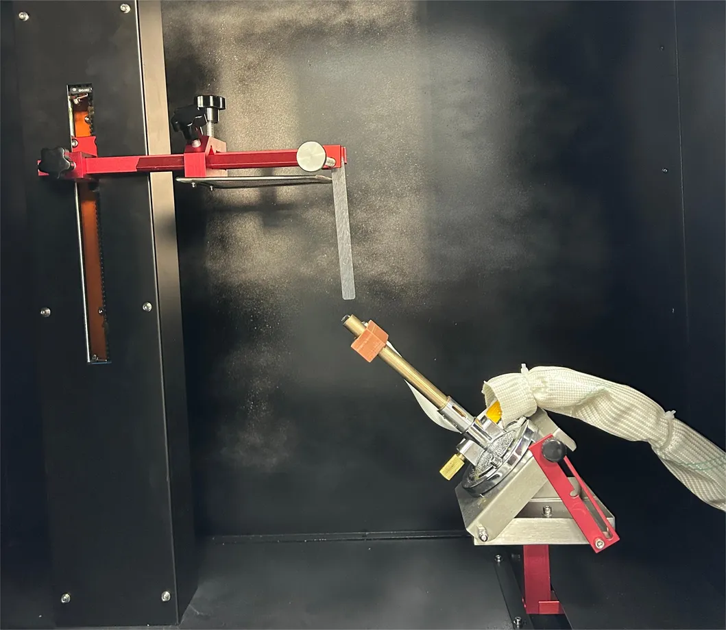 Laboratoire UL94 Appareil de test de flamme Testeur de chambre de combustion pour plastique 4