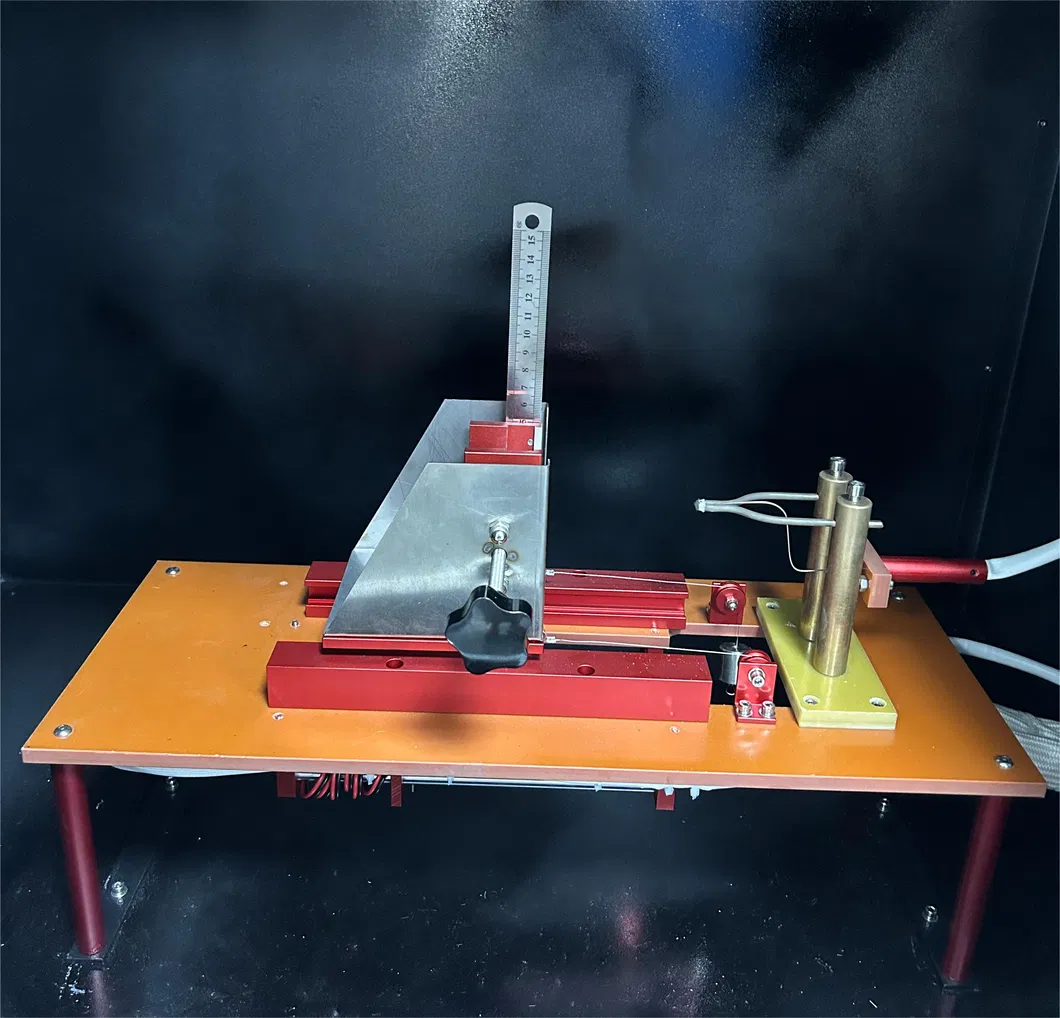 Testeur de l'inflammabilité verticale par combustion de fil de caoutchouc 1